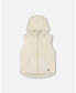 ფოტო #1 პროდუქტის Little Girls Hooded Vest With Pocket Beige - Toddler|Child