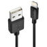 Фото #1 товара Lindy 2m USB to Lightning Cable black - 2 m - Lightning - USB A - Black - Straight - Straight