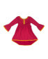 Фото #1 товара Baby Girls Pom-Pom-Trim Hi-Low Dress