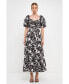 Фото #3 товара Women's Floral Print Maxi Dress