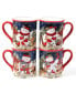 Фото #1 товара Magic of Christmas Snowman 4 Piece Mug