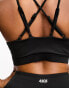 Фото #4 товара ASOS 4505 Curve Icon zip front high support sports bra in black