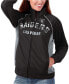 ფოტო #5 პროდუქტის Women's Black and Silver Las Vegas Raiders Backfield Raglan Full-Zip Track Jacket