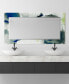 Фото #6 товара 'Ephemeral' Rectangular On Free Floating Printed Tempered Art Glass Beveled Mirror, 54" x 28"