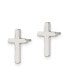 ფოტო #3 პროდუქტის Stainless Steel Polished Cross Earrings