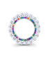 ფოტო #3 პროდუქტის Cubic Zirconia Round and Baguette Eternity Ring