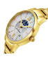 ფოტო #2 პროდუქტის Alexander Watch AD204B-05, Ladies Quartz Moonphase Date Watch with Yellow Gold Tone Stainless Steel Case on Yellow Gold Tone Stainless Steel Bracelet