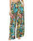 ფოტო #1 პროდუქტის Women's Printed Wide-Leg Cover-Up Pants