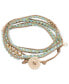 ფოტო #1 პროდუქტის Glass Bead Wrap-Style Bracelet