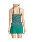 Фото #2 товара Women's Chlorine Resistant Shirred V-neck Tankini Swimsuit Top