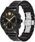 ფოტო #2 პროდუქტის Men's Museum Sport Swiss Quartz Chronograph Black PVD Watch 43mm