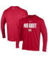 ფოტო #2 პროდუქტის Men's Red Maryland Terrapins Shooter Performance Long Sleeve T-shirt