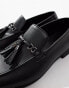 ASOS DESIGN loafers in black with tassel detail