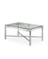 Фото #1 товара Nova 48" Glass and Chrome Cocktail Table