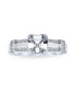 ფოტო #1 პროდუქტის Elegant Timeless Art Deco Style 2CT AAA CZ Square Asscher Cut Engagement Ring For Women Baguettes Side Stone Milgrain Band .925 Sterling Silver