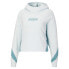 Фото #5 товара Puma Train Logo French Terry Pullover Hoodie Womens Blue Casual Outerwear 670464