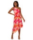 ფოტო #3 პროდუქტის Women's Printed Chiffon Asymmetric Midi Dress