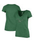 Фото #1 товара Women's Kelly Green Distressed Philadelphia Eagles Throwback Scrum V-Neck T-shirt