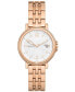 Women's Signatur Sport Lille Three Hand Date Rose Gold-Tone Stainless Steel Watch 34mm