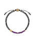 ფოტო #1 პროდუქტის Blessed Equilibrium - Amethyst Lotus Hematite Health Bracelet