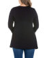 Women's Plus Size Poised Swing Tunic Top