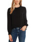 ფოტო #1 პროდუქტის Women's Long Sleeve Smocked Cuff Pin-Tuck Front Blouse