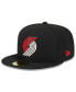 Фото #4 товара Men's Black Portland Trail Blazers 2023/24 City Edition Alternate 59FIFTY Fitted Hat
