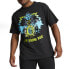 Фото #1 товара Puma Melo X Blue Hive Graphic Crew Neck Short Sleeve T-Shirt Mens Black Casual T