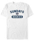 Men's ESPN X Games Sundays Booked Short Sleeves T-shirt Белый, Small - фото #1