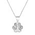 Silver necklace with paw AGS527 / 47 (chain, pendant)