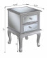 Фото #5 товара Gold Coast Victoria Mirrored 2 Drawer End Table