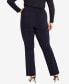 ფოტო #4 პროდუქტის Plus Size Super Stretch Zip Tall Length Pant