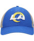 ფოტო #3 პროდუქტის Men's Royal, Natural Los Angeles Rams Flagship Logo MVP Snapback Hat