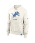 Фото #3 товара Women's Cream Detroit Lions Gym Vintage-like Logo Pullover Hoodie