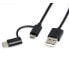 ROLINE 11.02.8328 - 1 m - USB A - USB 2.0 - 480 Mbit/s - Black
