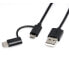 Фото #1 товара ROLINE 11.02.8328 - 1 m - USB A - USB 2.0 - 480 Mbit/s - Black