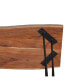 Фото #8 товара Hairpin Natural Live Edge Wood with Metal 48" Media Console Table