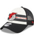 ფოტო #1 პროდუქტის Men's Portland Trail Blazers Black Stripes 9Forty Trucker Snapback Hat