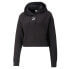 Фото #2 товара Puma Classics Cropped Pullover Hoodie Womens Black Casual Outerwear 53805701