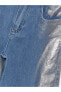 Фото #1 товара LCW Kids Hologram Baskılı Wideleg Kız Çocuk Jean Pantolon