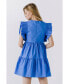 Фото #3 товара Women's Ruffled Babydoll Mini Dress