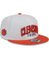 Men's White, Orange Clemson Tigers Two-Tone Layer 9FIFTY Snapback Hat