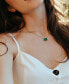 ფოტო #3 პროდუქტის Malachite Beaded Frame 18" Pendant Necklace in Yellow-Plated Sterling Silver