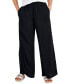 Фото #4 товара Petite Smocked-Waist Wide-Leg Pull-On Pants, Created for Macy's