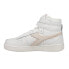 Фото #5 товара Diadora Magic Basket Mid Leather High Top Womens White Sneakers Casual Shoes 17