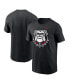 Фото #1 товара Nike Men's Black Georgia Bulldogs Primetime Evergreen Alternate Logo T-Shirt