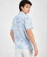 Фото #2 товара Men's Lily Bloom Regular-Fit Floral-Print Button-Down Camp Shirt, Created for Macy's