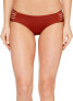 Фото #1 товара Vitamin A 166687 Womens Jaydah Bikini Bottom Swimwear Copper Ecolux Size 4/XS