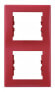 Schneider Electric Ramka podwójna Sedna czerwona SDN5801141