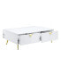 Gaines Coffee Table, White High Gloss Finish